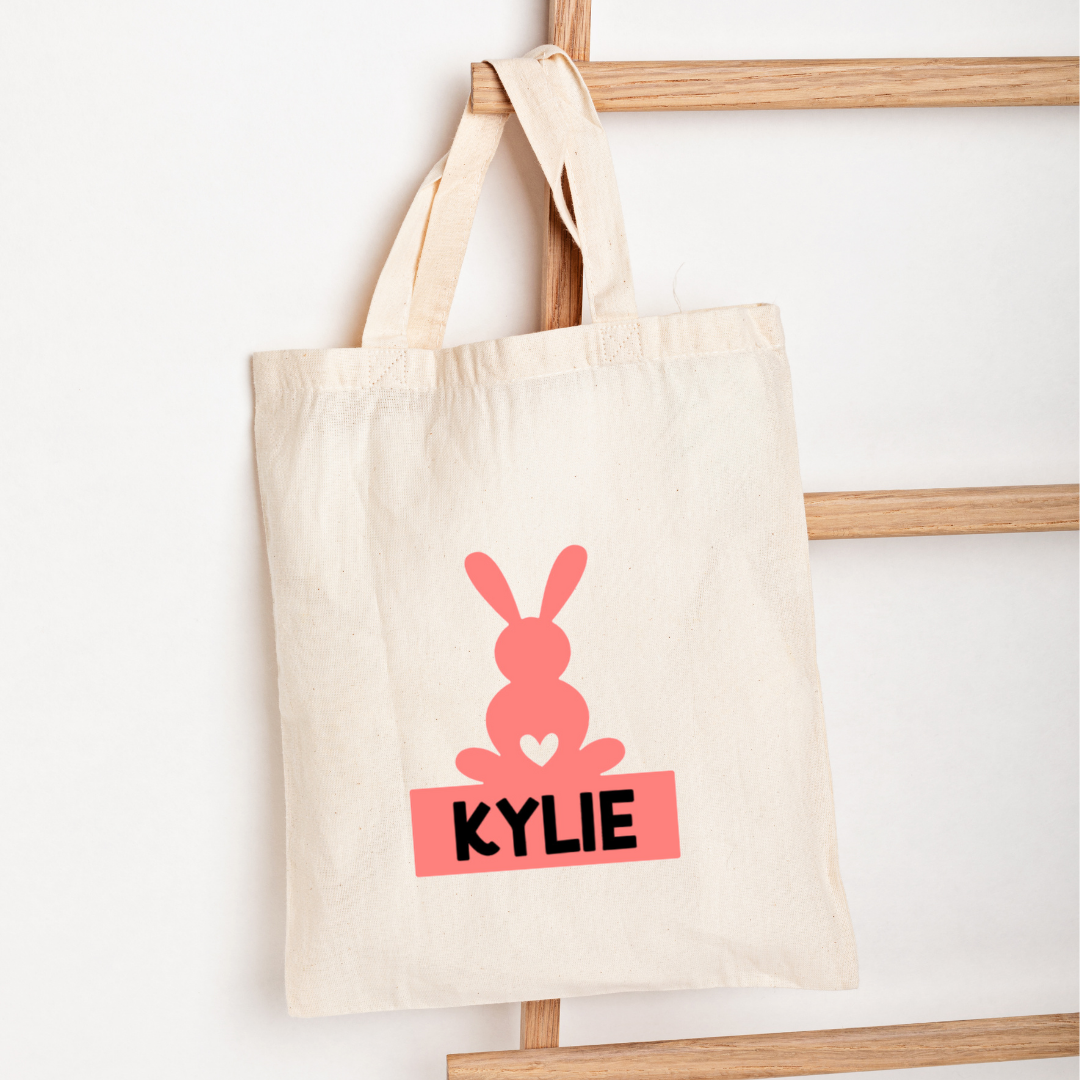 Easter Tote Bag - "Bunny 1" Customizable