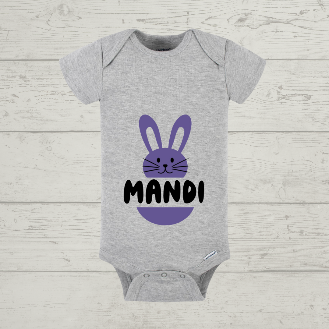 Easter Baby Onesie - "Bunny 3" Customizable