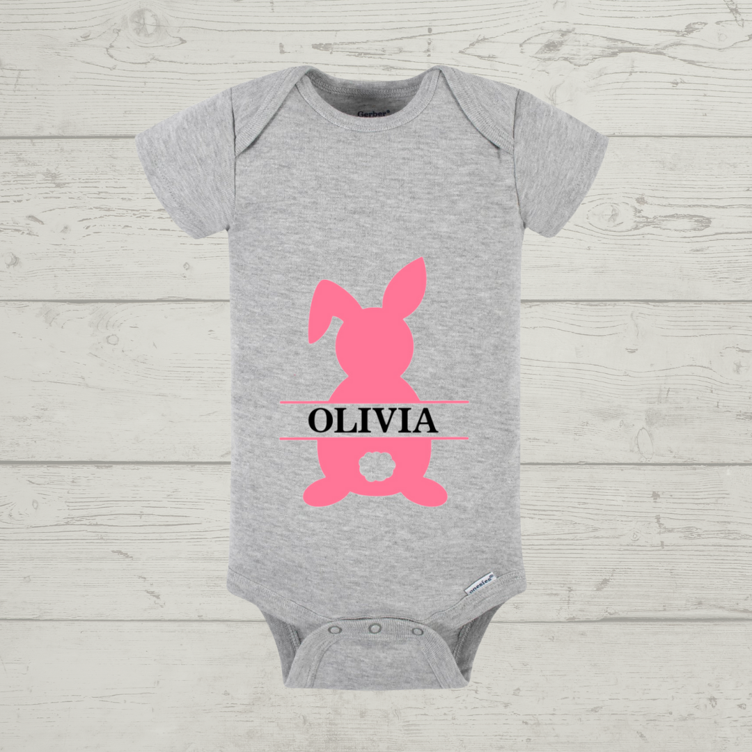 Easter Baby Onesie - "Bunny 2" Customizable