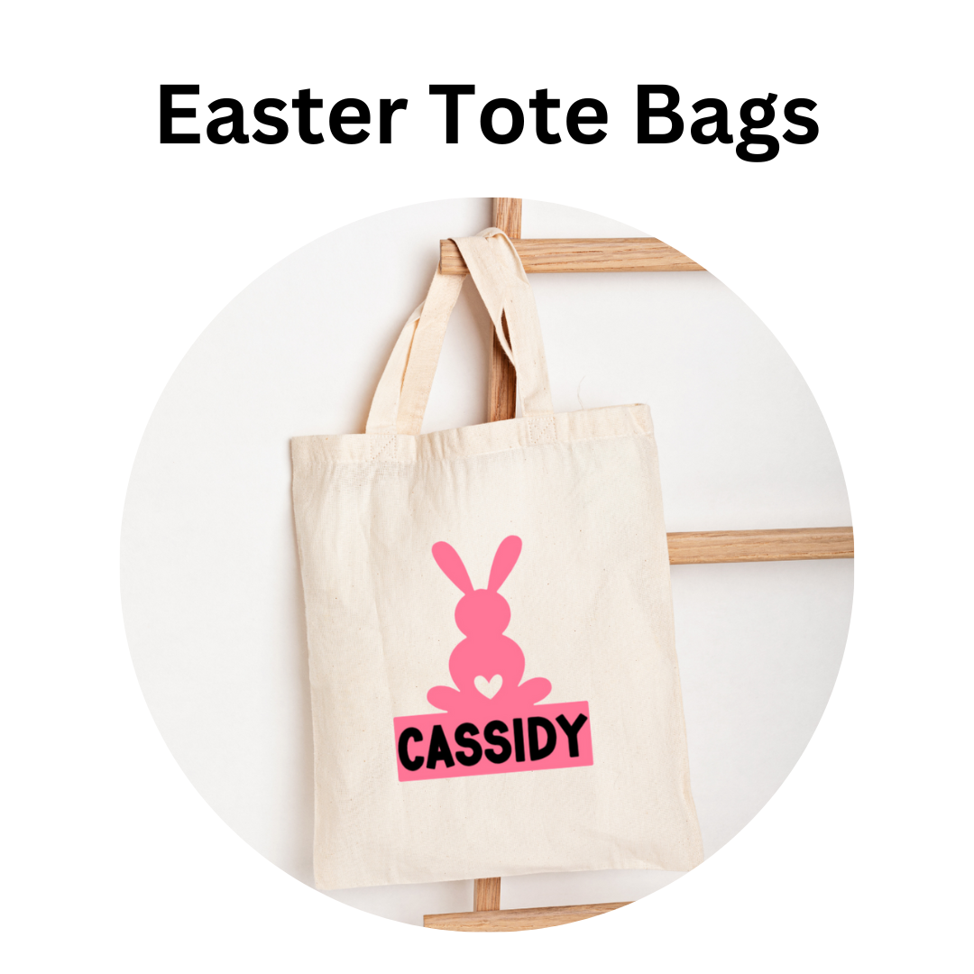 Easter Tote Bag - "Bunny 1" Customizable