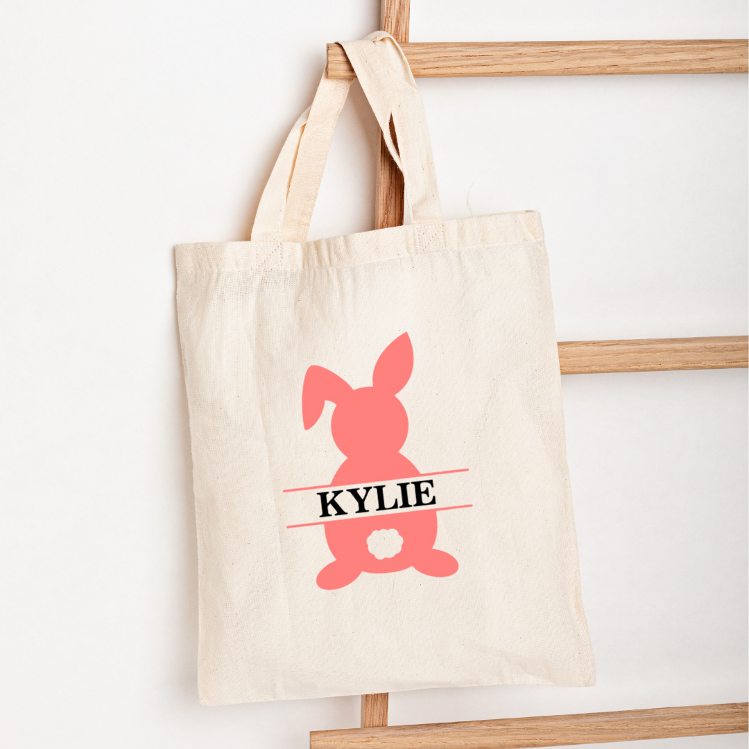 Easter Tote Bag - "Bunny 2" Customizable