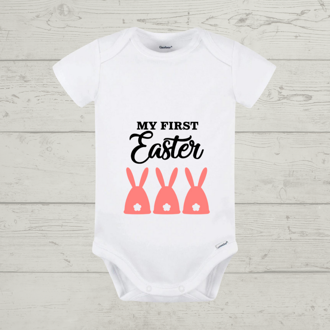 Easter Baby Onesie - "My First Easter" Customizable