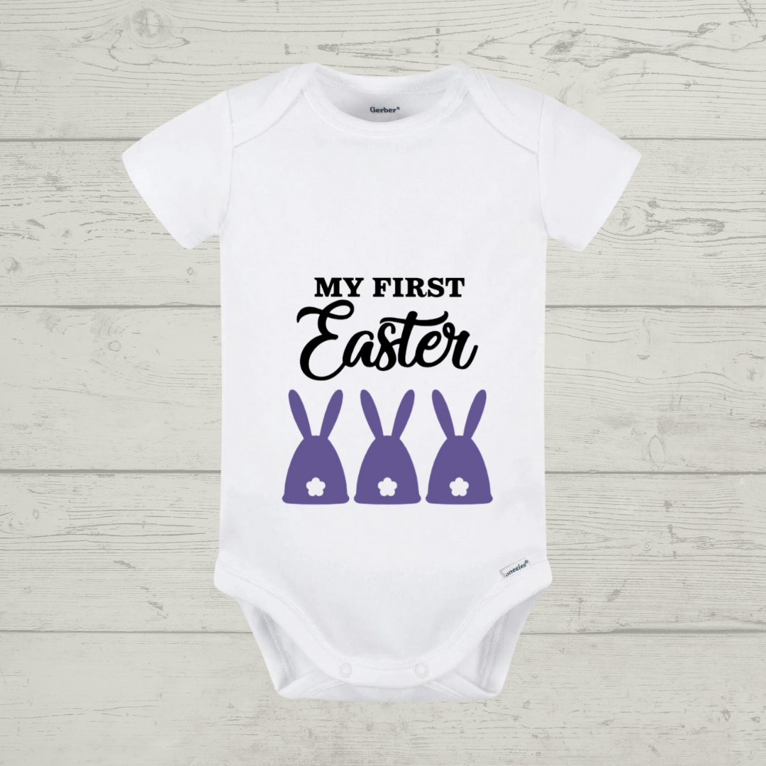 Easter Baby Onesie - "My First Easter" Customizable