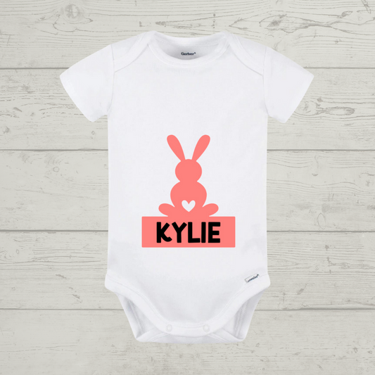 Easter Baby Onesie -  "Bunny 1" Customizable