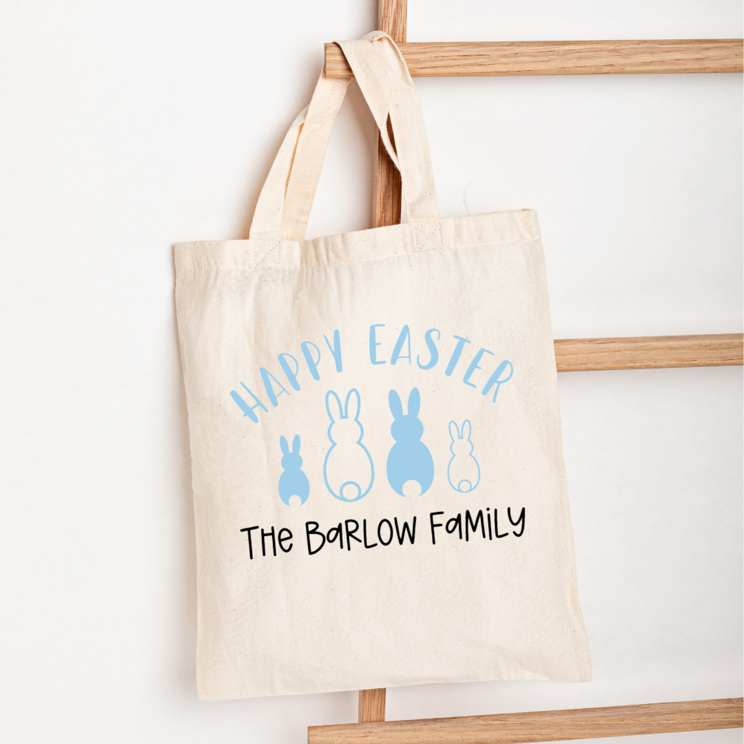 Easter Tote Bag - "Happy Easter" Customizable