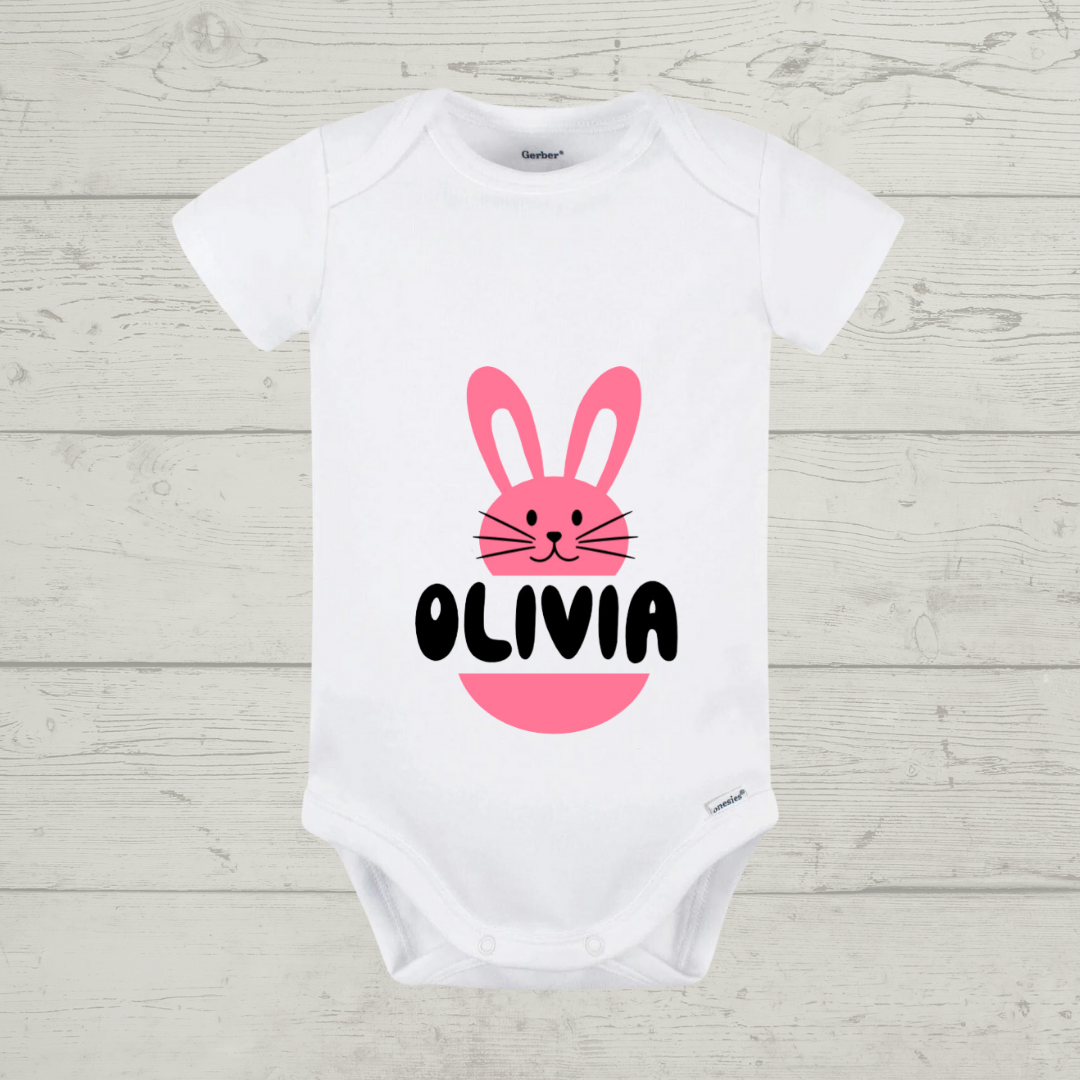 Easter Baby Onesie - "Bunny 3" Customizable
