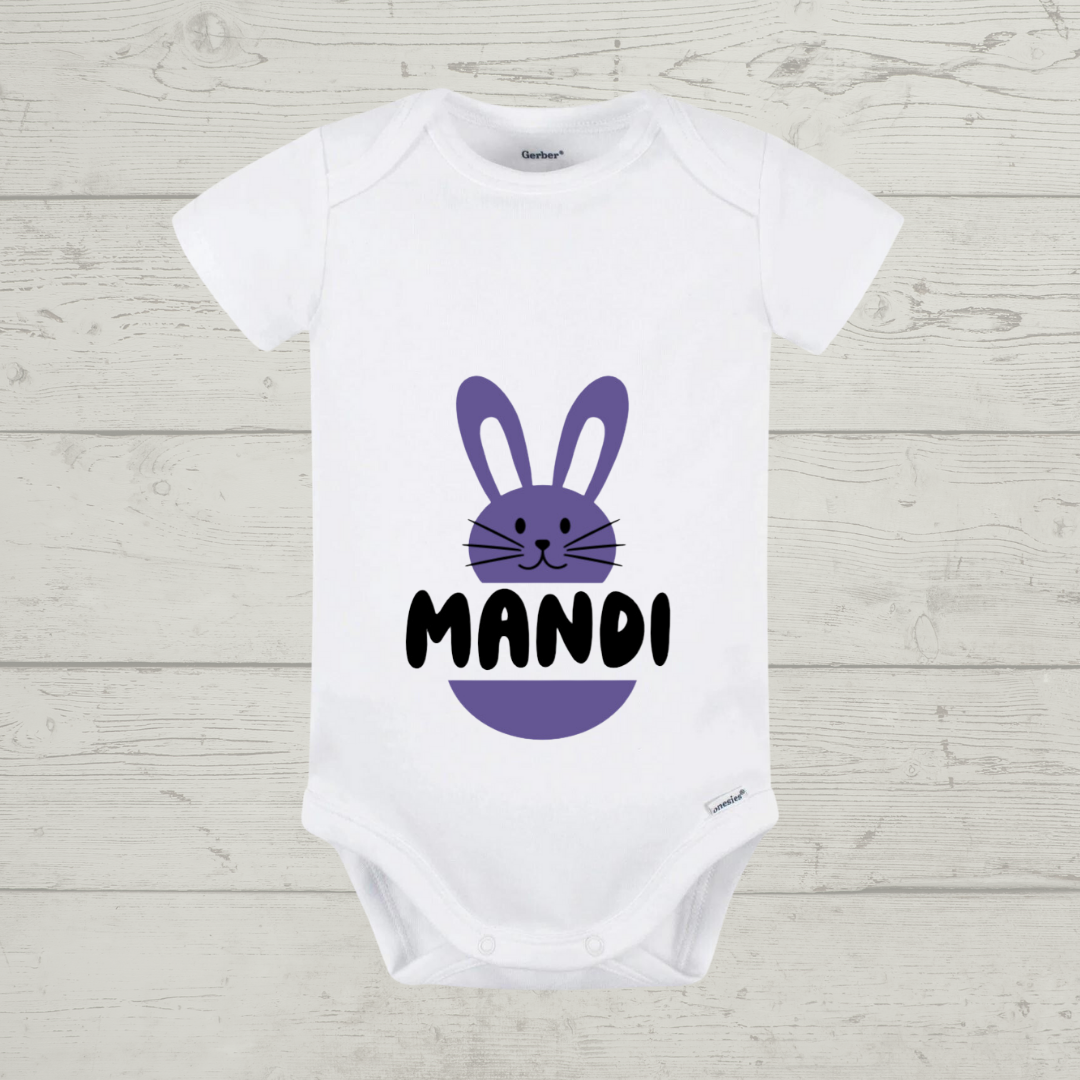 Easter Baby Onesie - "Bunny 3" Customizable