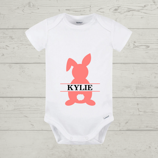Easter Baby Onesie -  "Bunny 2" Customizable