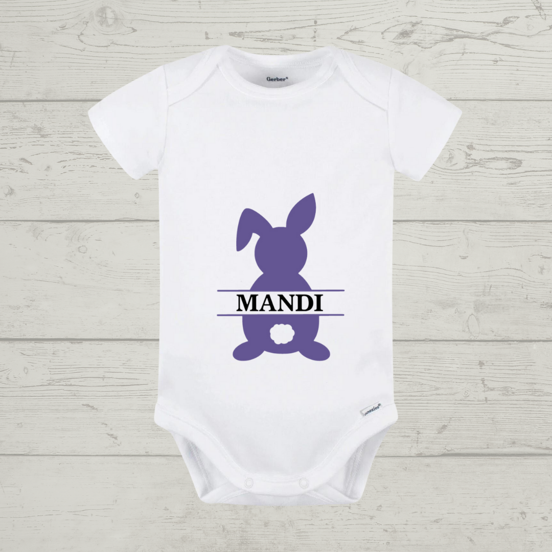 Easter Baby Onesie - "Bunny 2" Customizable