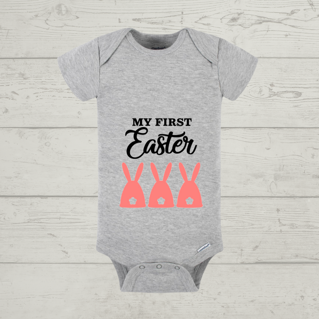 Easter Baby Onesie - "My First Easter" Customizable