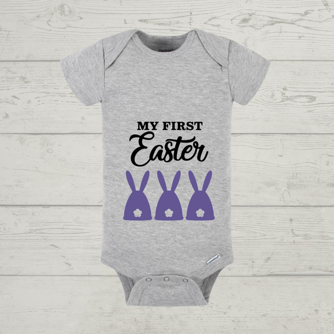 Easter Baby Onesie - "My First Easter" Customizable