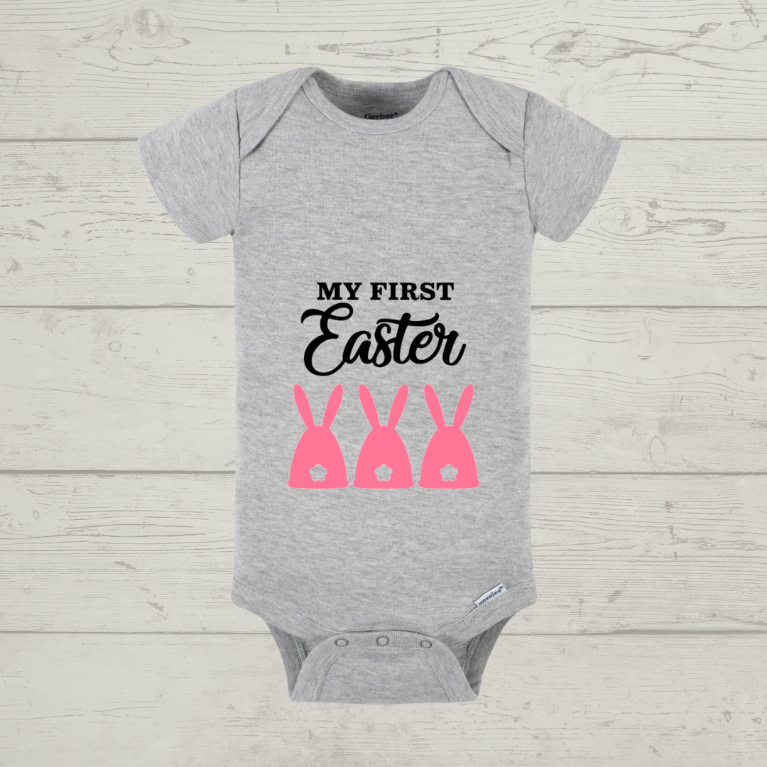 Easter Baby Onesie - "My First Easter" Customizable