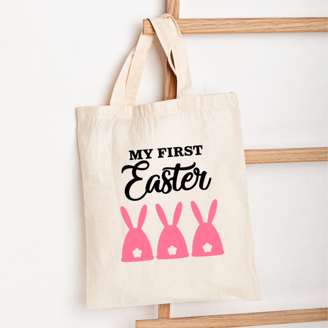 Easter Tote Bag - "My First Easter" Customizable