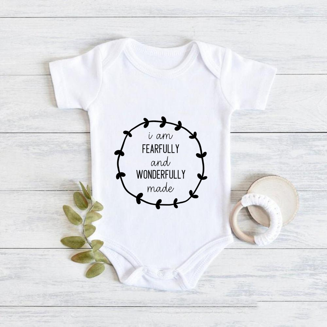 Baby Onesie - Fearfully and Wonderfully made