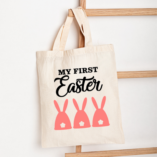 Easter Tote Bag - "My First Easter" Customizable