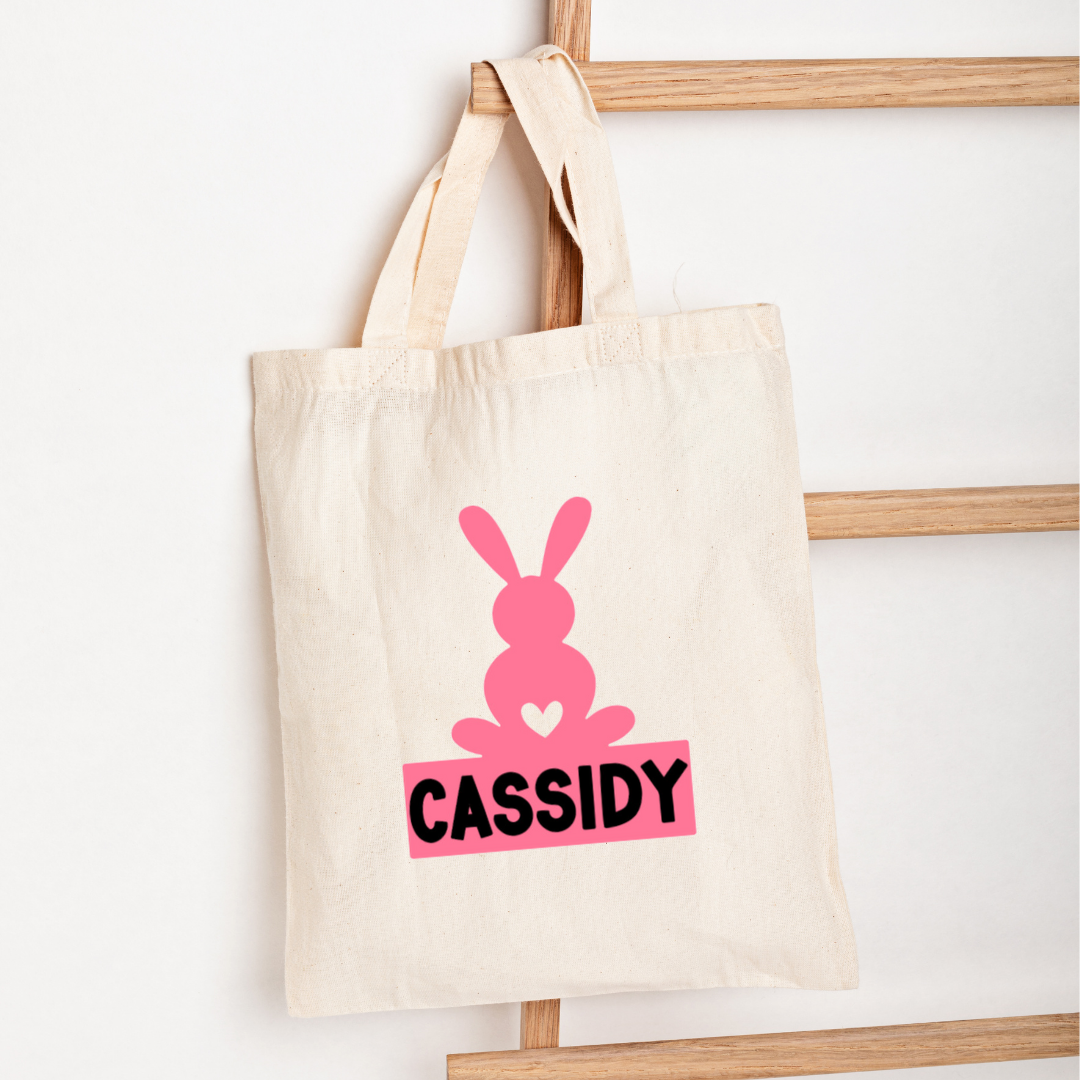 Easter Tote Bag - "Bunny 1" Customizable