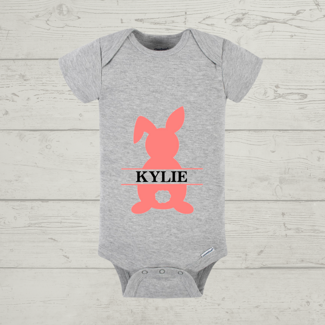 Easter Baby Onesie -  "Bunny 2" Customizable