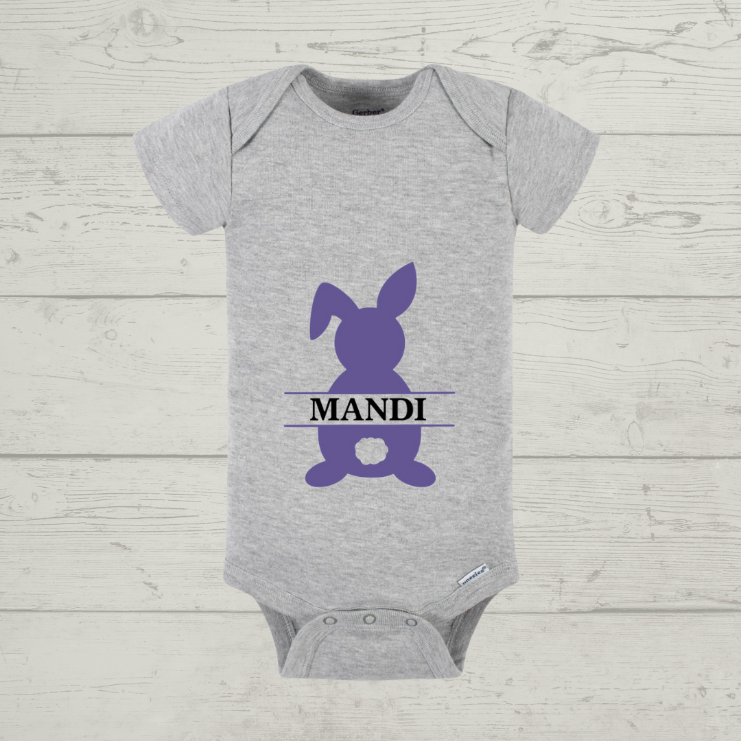 Easter Baby Onesie -  "Bunny 2" Customizable