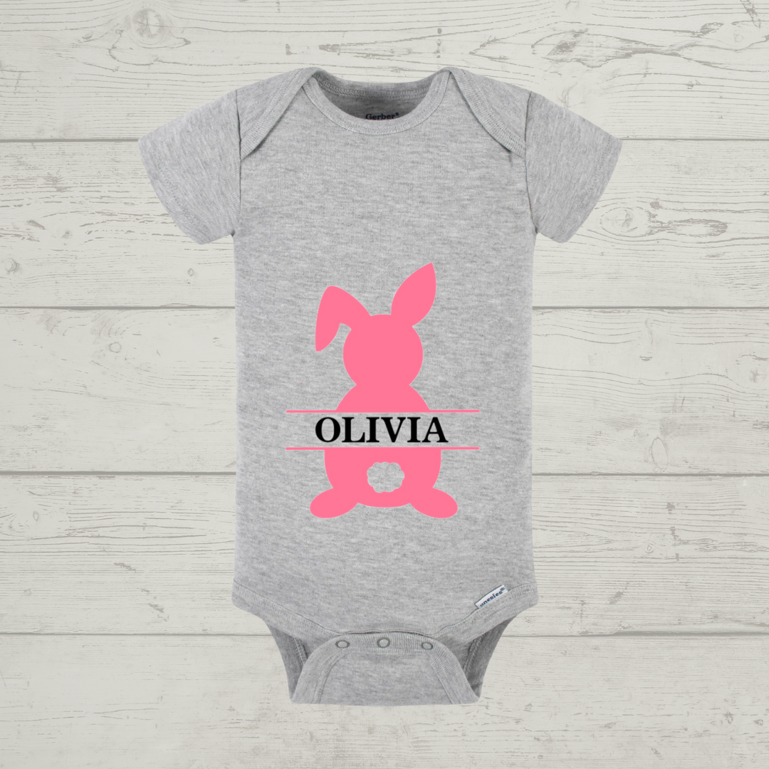 Easter Baby Onesie -  "Bunny 2" Customizable