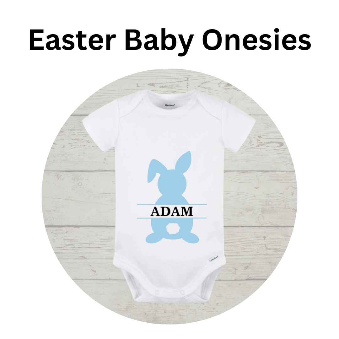 Easter Baby Onesie -  "Bunny 2" Customizable