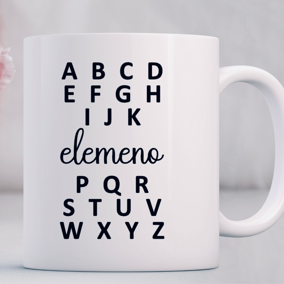 Coffee Mug - Alphabet - Teacher