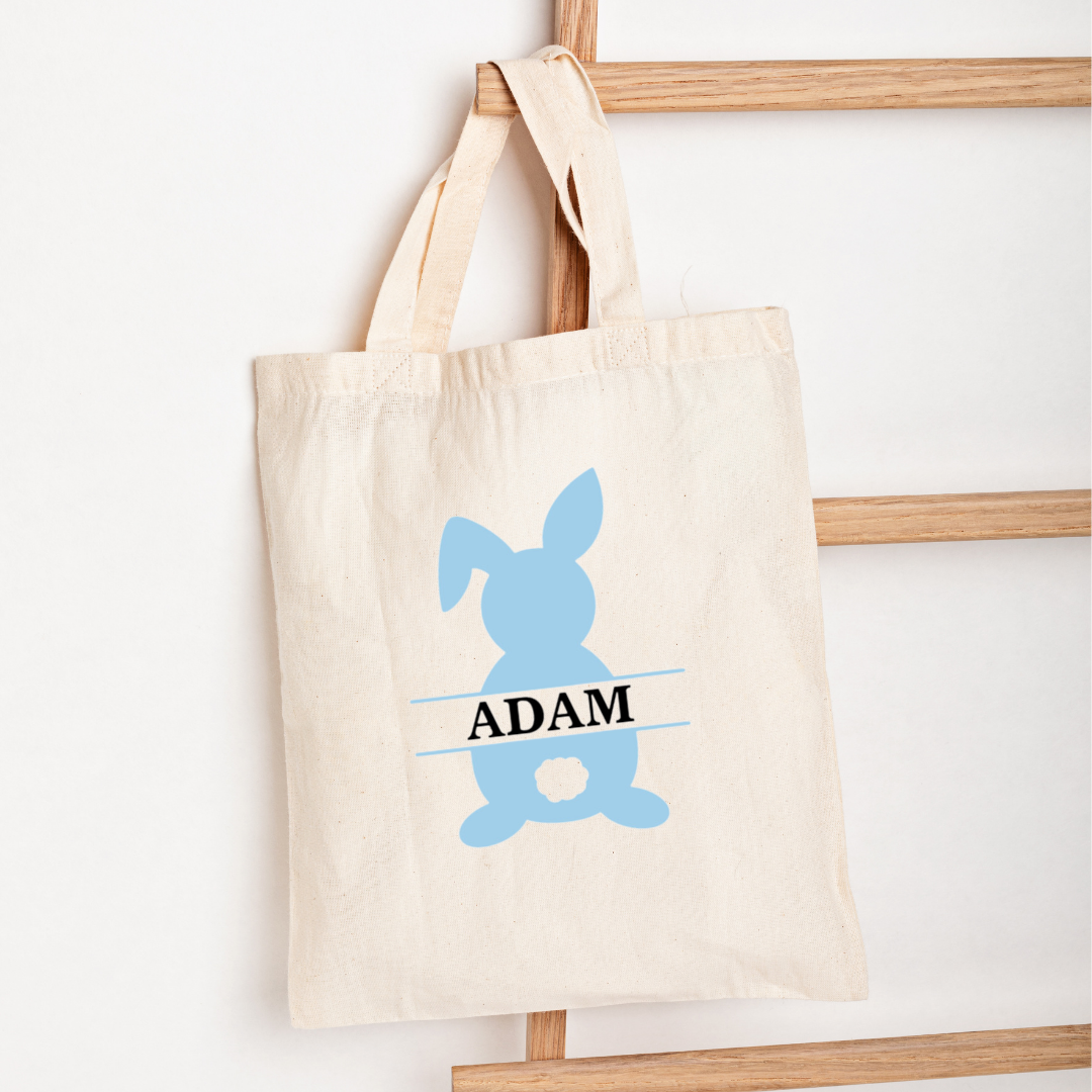 Easter Tote Bag - "Bunny 2" Customizable