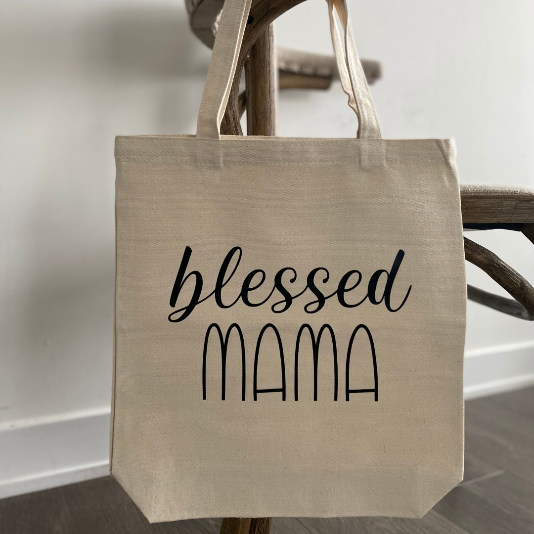 MAMA Embroidered Duffle Bag - Black Checkered – Sweetees