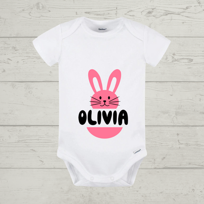 Easter Baby Onesie -  "Bunny 3" Customizable