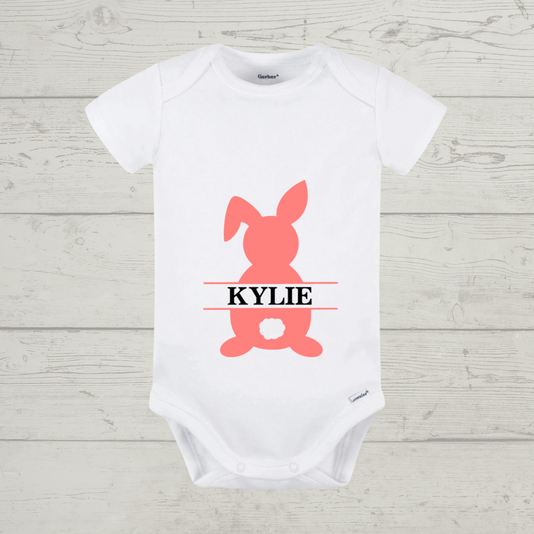 Easter Baby Onesie -  "Bunny 2" Customizable