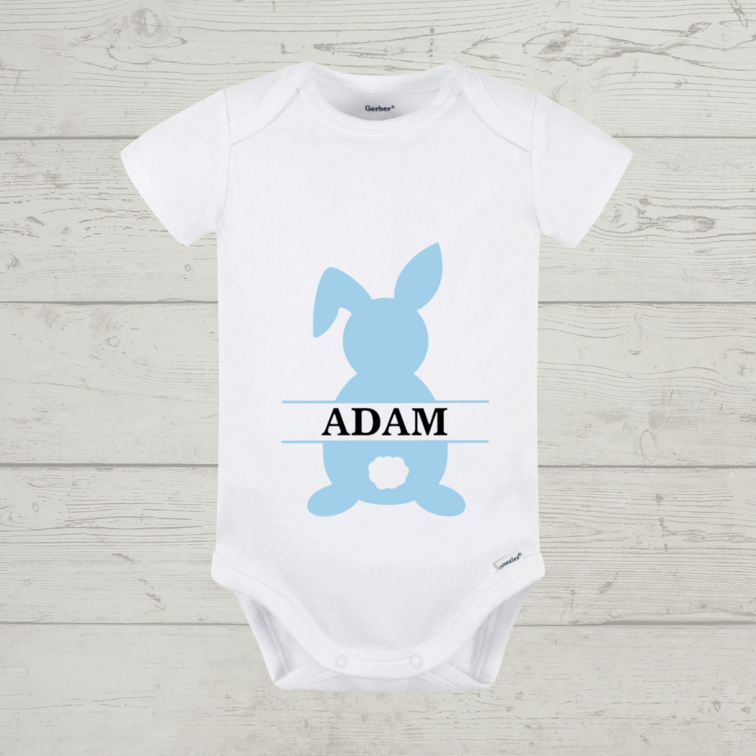 Easter Baby Onesie -  "Bunny 2" Customizable