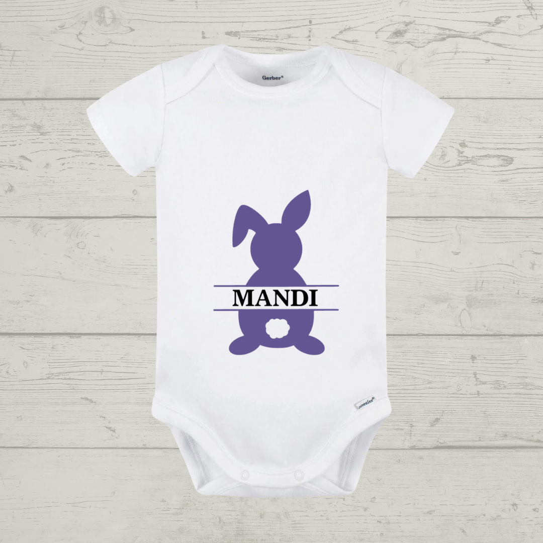 Easter Baby Onesie -  "Bunny 2" Customizable