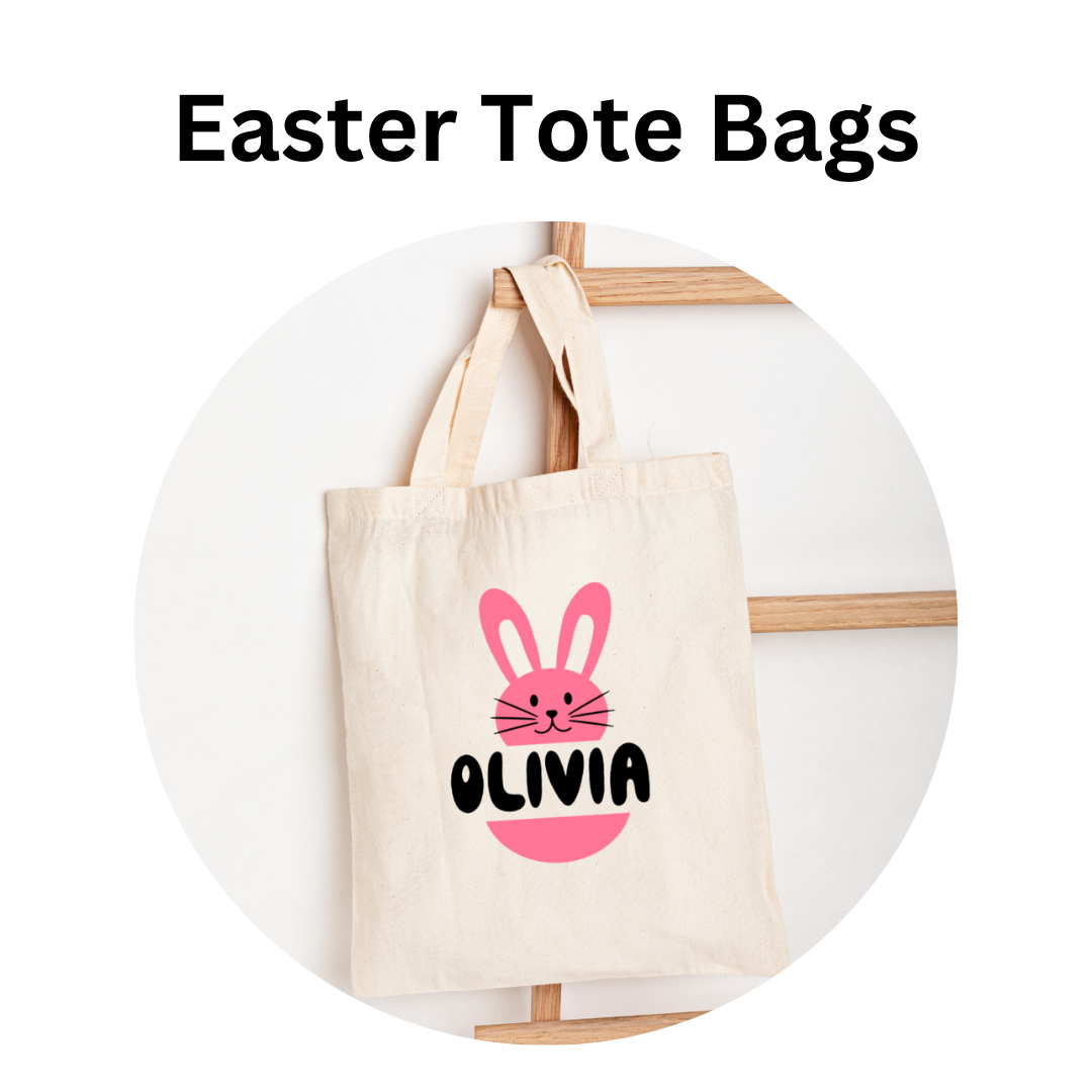 Easter Tote Bag - "Bunny 3" Customizable